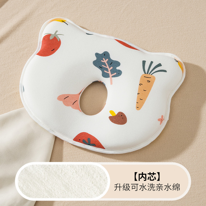 almohada de memoria para bebés de clase A almohada de algodón para dormir almohada de agua de algodón anti-emigreña núcleo de almohada corrección de forma de cabeza corrección