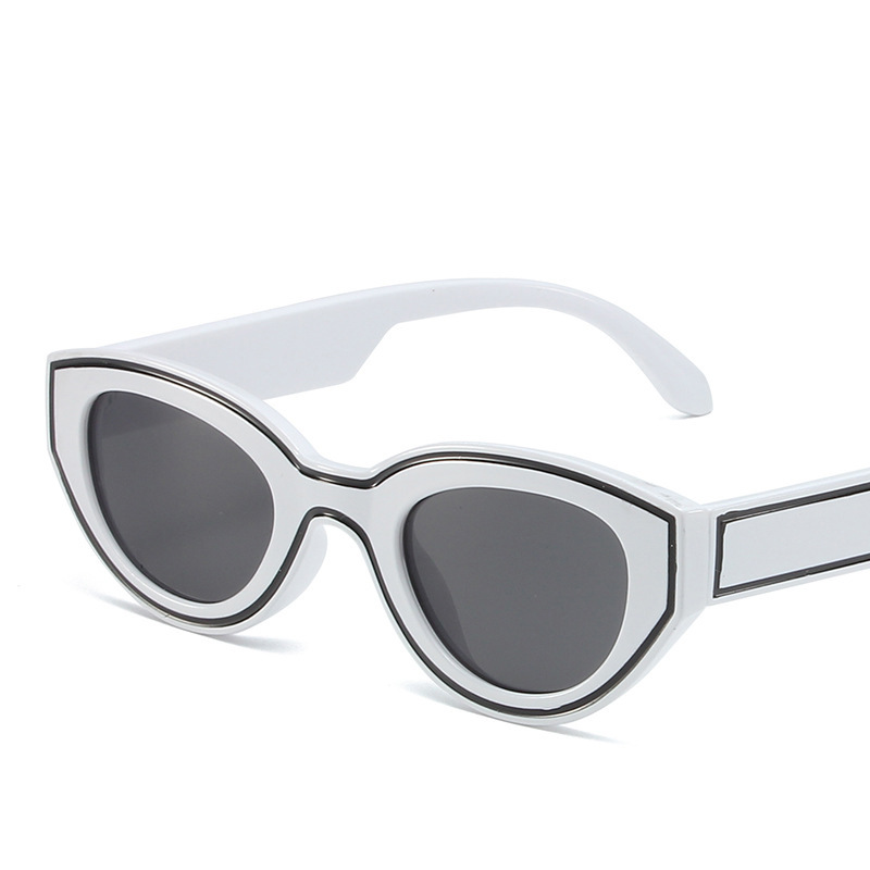 Gafas de sol de ojos de gato con trazo tridimensional a juego de colores para hombres y mujeres, nuevas gafas de sol de parasol de calle de fiesta de moda transfronteriza