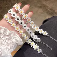 Мода Дейзи милый колье ключицы цепи Женский свежий цветок простой темперамент сладкое ожерелье воротник