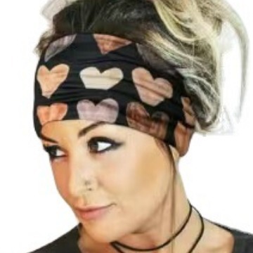 European and American women's headscarf wide version of the rainbow-colored yoga sports headband elastic women's sweat-absorbent headband