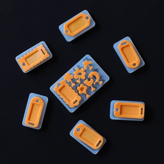 多种形状吊牌挂牌DIY滴胶制作工具 钥匙扣硅胶模具 厂货