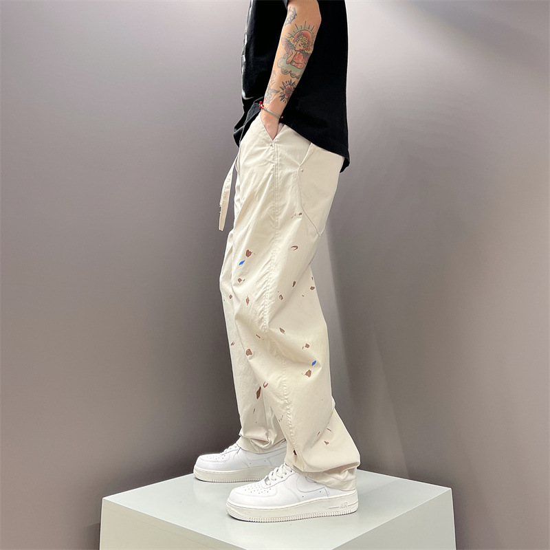 Herren Jeans Im Loose Fit High Street Stil Robuste Freizeithose_voghion.com