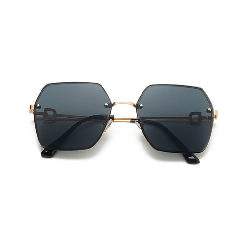 High-end edge-cut sunglasses for women  new trendy big face slimming sunglasses with UV protection and sun protection for driving