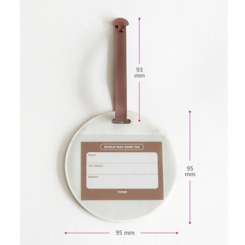 PVC world map luggage tag outing luggage tag bag pendant decoration