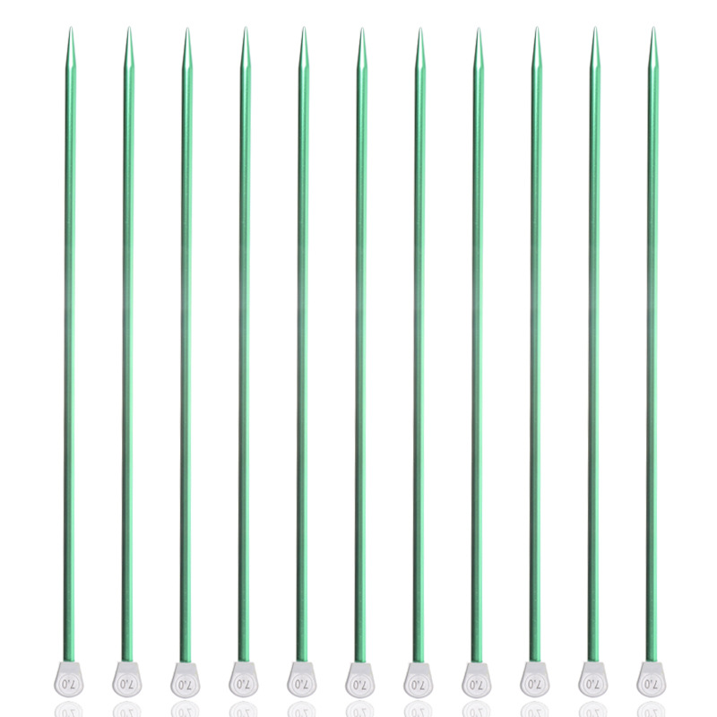 BG54 knitting needles scarf yarn knitting tool single-headed colorful straight needles