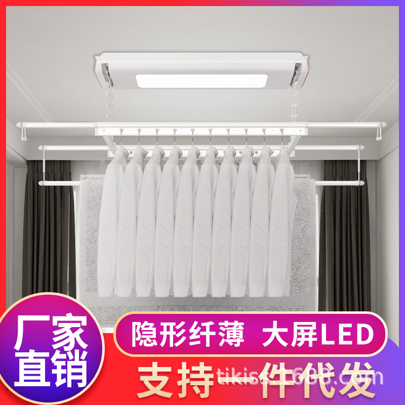 電動晾衣架智能遙控自動升降隱藏式晾衣機隱形嵌入家用陽台