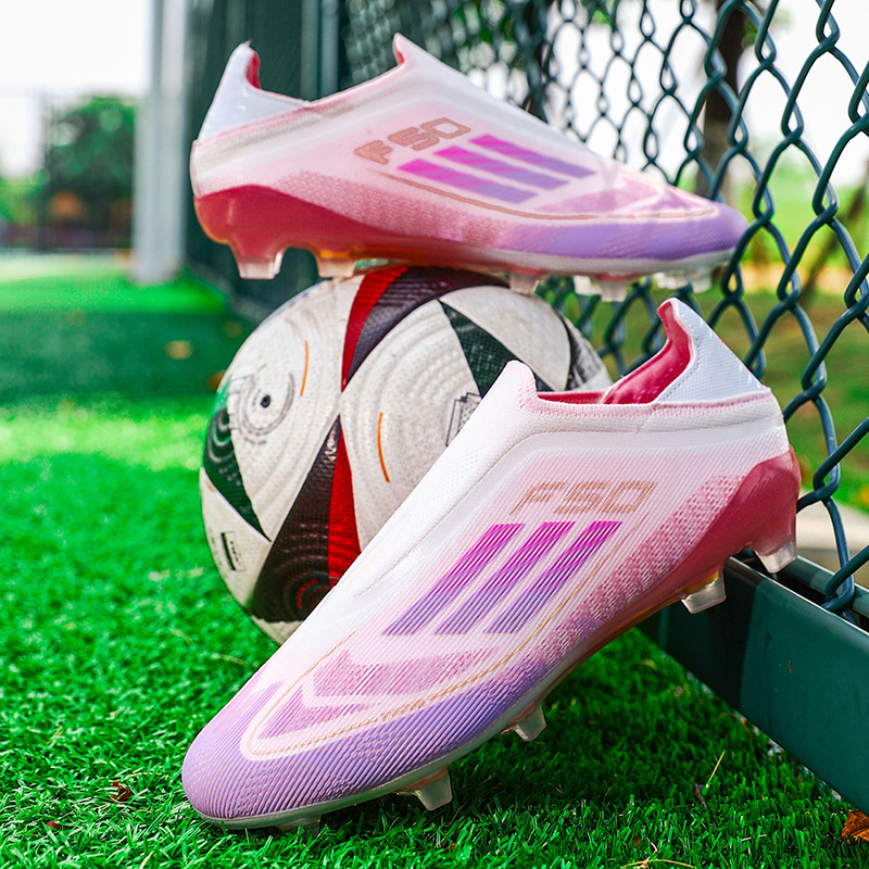 Zapatos de Fútbol con Tacos para Niños de TPU Ligeros y Flexibles para Césped Natural y Artificial