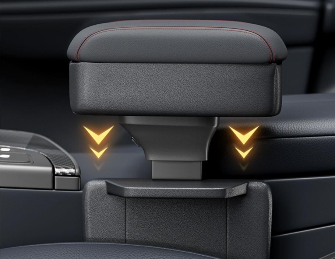 Car armrest box storage box car cup holder seat gap storage box car booster pad elbow support can be raised and lowered