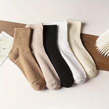 X 14149 Korean style sport mid-calf socks ����ٴ��˶���ͲŮ
