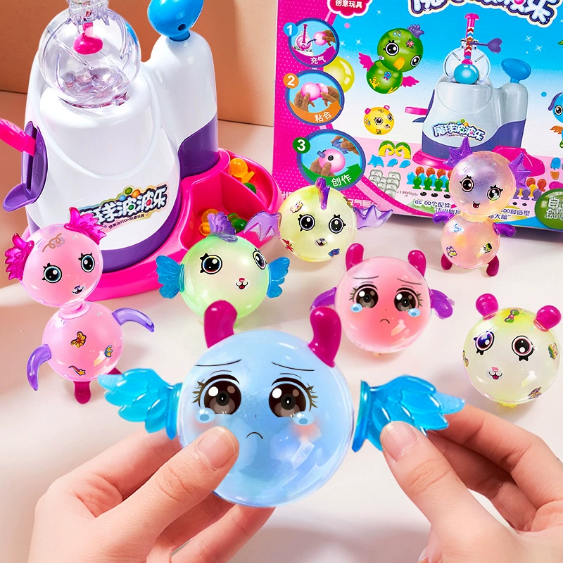 Волшебный воздушный шар липкая липкая музыка Боб надувная машина липкая 6 мальчик девочка ручной работы diy детская игрушка подарок