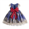 Children's dress, skirt, lace small princess costume, 2021 collection, suitable for import, suitable for teen, with embroidery