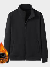 外贸剪标尾货清仓男士夹克立领外套秋冬季加绒棒球服卫衣夹克男装