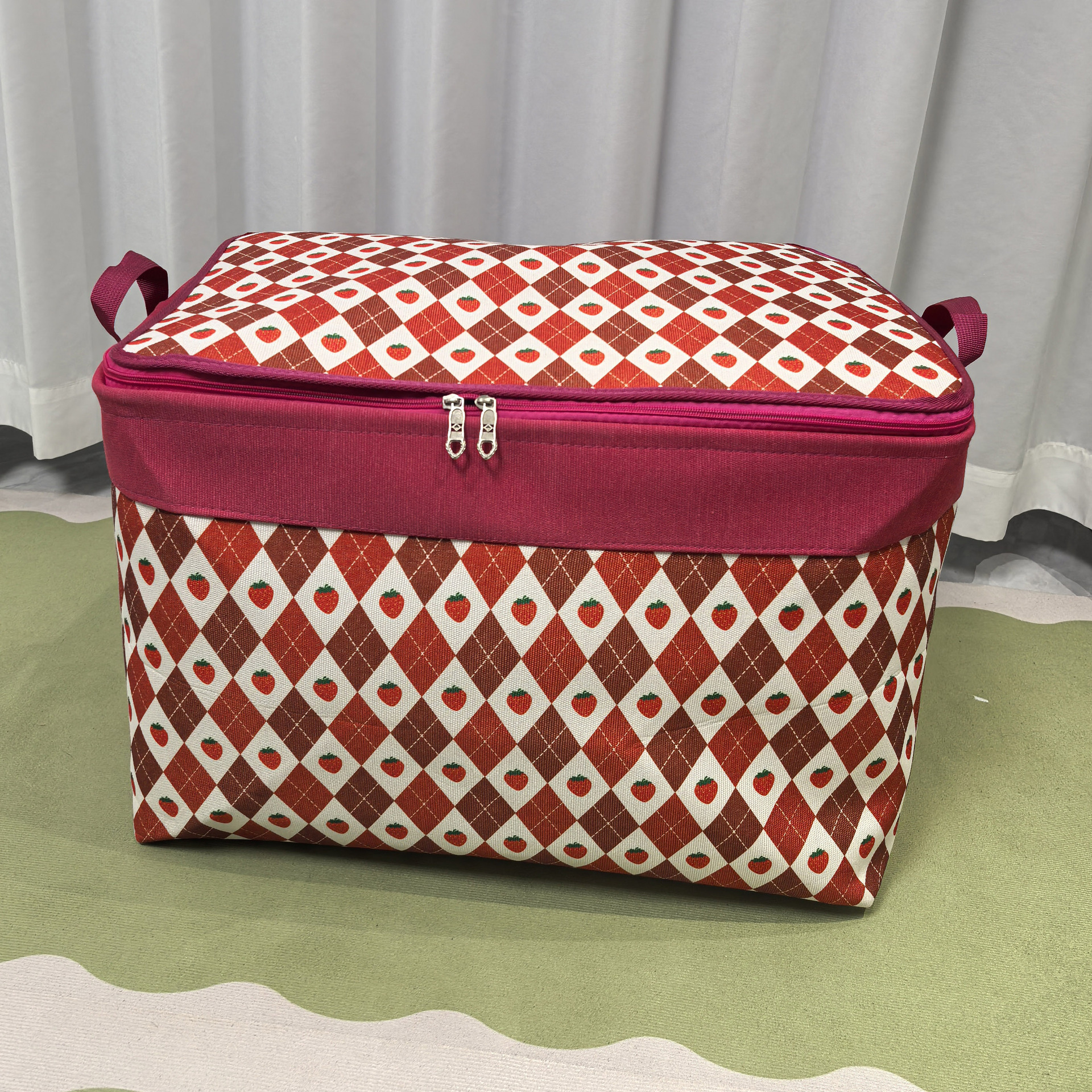 100L 기하학 딸기 55*40*40