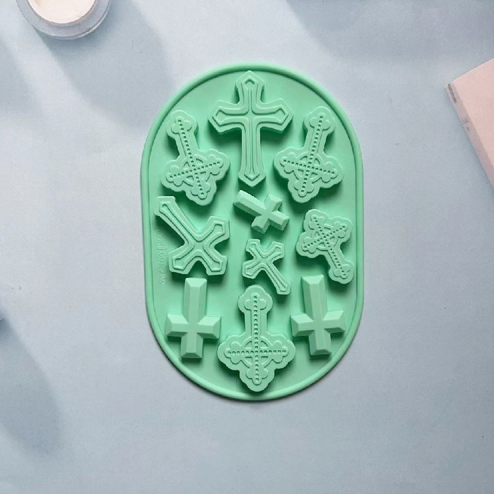 10 cruces vintage 359 molde de silicona para pastel de chocolate molde de pan herramientas de panadería