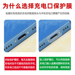Suitable for iPhone Apple/TypeC Android speaker hole charging saliva gel film HD frosted soft film wholesale