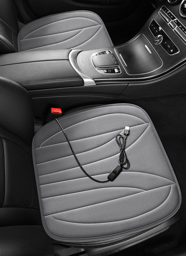 25 Years New Plush Alloy Heating Wire Heated Car Seat Cushion Winter Warm Seat Cover Seat Cushion Dropshipping