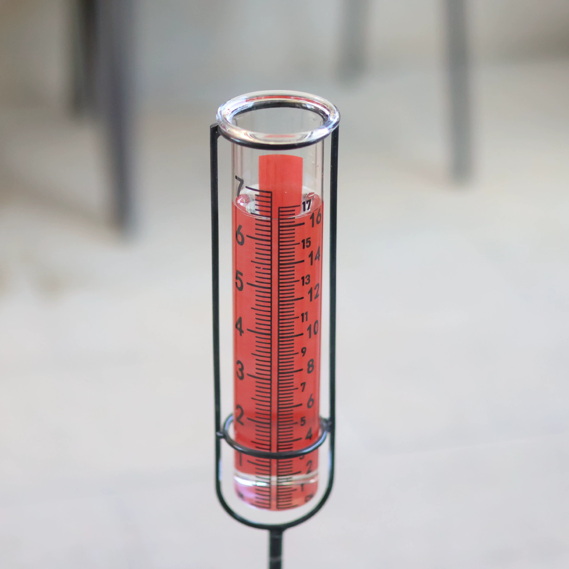 Трансграничный новый красный дождеватель дождемер наружный двор с высоким боросиликатным стеклом для защиты окружающей среды дождевик