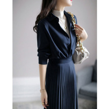 2023新款高定轻奢连衣裙高级感ol职业女装气质女神范秋装御姐成熟