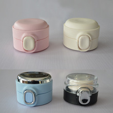 豌豆保温杯盖康得宝不锈钢弹跳盖测温度显示杯盖杯盖子防漏便携