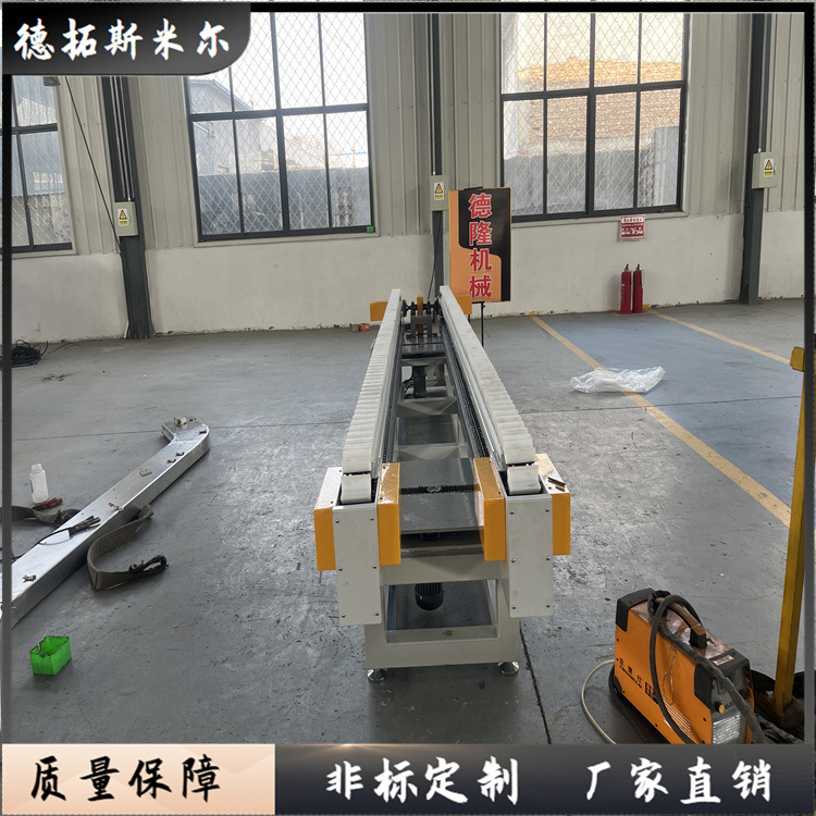 同步调节皮带输送机 双排尼龙轮传送带 可自动调节宽窄输送流水线