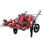 MARUYAMA丸山制作所水稻植株上喷洒BSA-651CE-1喷杆式喷雾