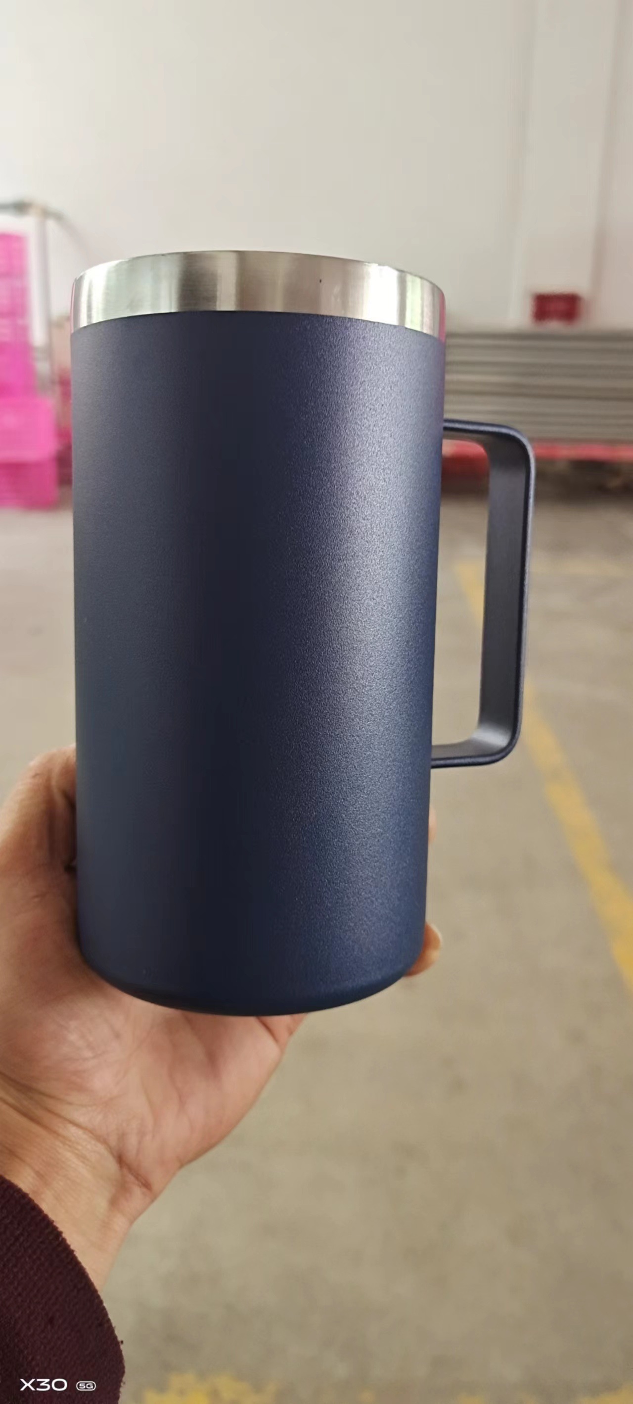 24oz mango taza de acero inoxidable doble taza de taza de automóvil taza de café taza de vacío taza de calor ventas transfronterizas