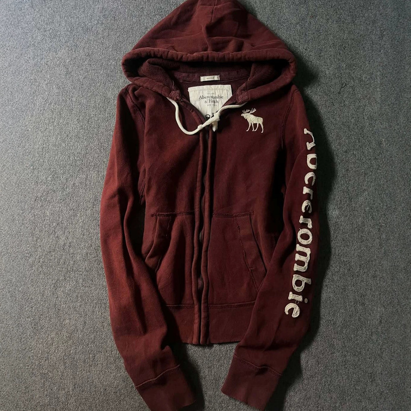 Vintage Embroidered Zip-Up Hoodie for Women, Distressed Washed Cardigan with Letter Appliques on the Sleeves, Casual Hoodie Vintage Embroidered Zip-Up Hoodie for Women, Distressed Washed Cardigan with Letter Appliques on the Sleeves, Casual Hoodie