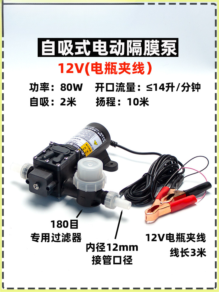 Tanque de combustible del automóvil bomba de bombeo eléctrica bomba de bombeo 12v24V220V bomba de bombeo gasolina diesel bomba de agua bomba de autoaspiración