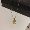 Brand necklace stainless steel, chain for key bag , pendant, does not fade, light luxury style, internet celebrity