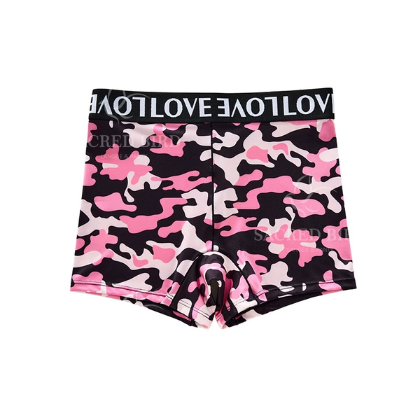 Black pink camouflage print