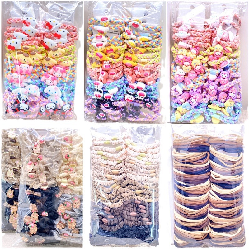 Amor de dibujos animados animal lazo de pelo cuerda de pelo banda de goma tienda física supermercado dos yuanes tienda de accesorios para el cabello accesorios de cabeza