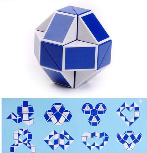 24 section versatile magic gift ruler Niu egg Rubik's Cube snake 364872 segment toy_voghion.com