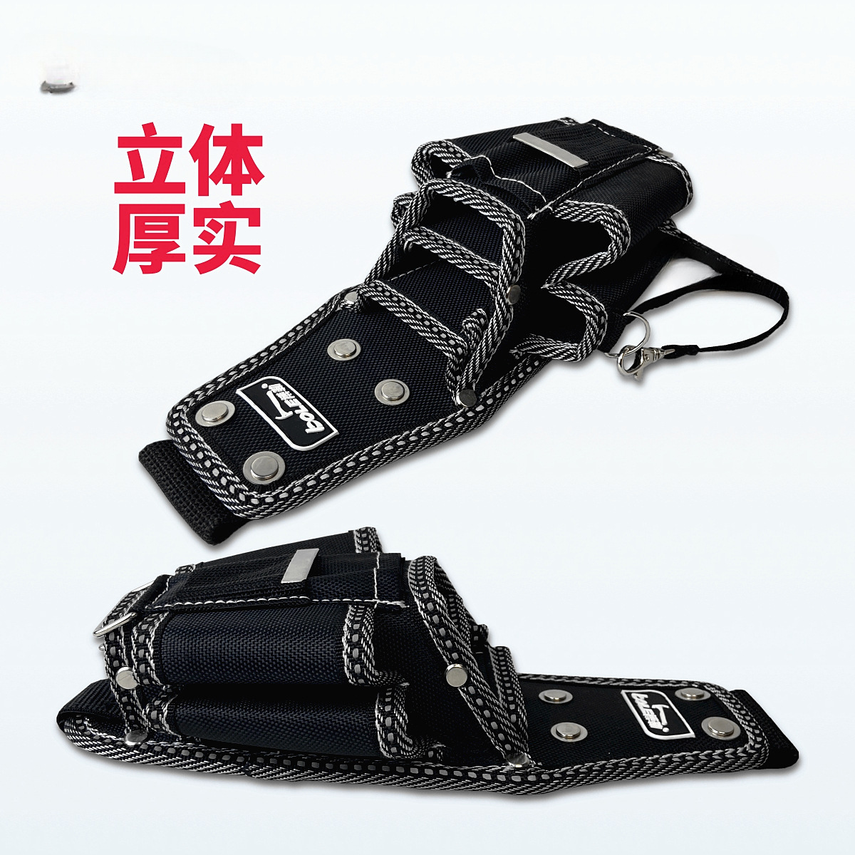 Boller BOLE placa trasera engrosada, bolsa de herramientas para colgar en la cintura, herramienta de electricista, bolsa de bolsillo, modelo mejorado, duradero