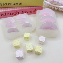 仿真黄桃桃子块奶酪方块硅胶模具烘焙巧克力香薰手工皂DIY耐高温