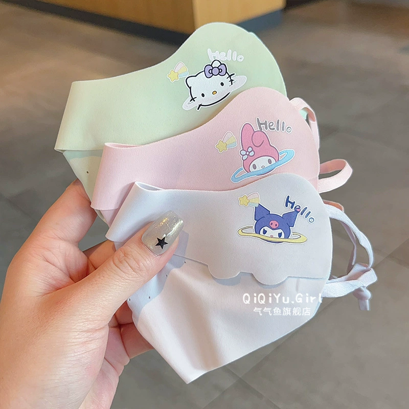 Детская маска для защиты от солнца из ледяного шелка 2025 года для мальчиков и девочек, летняя дышащая маска-козырек от солнца с защитой от ультрафиолета, маска для лица