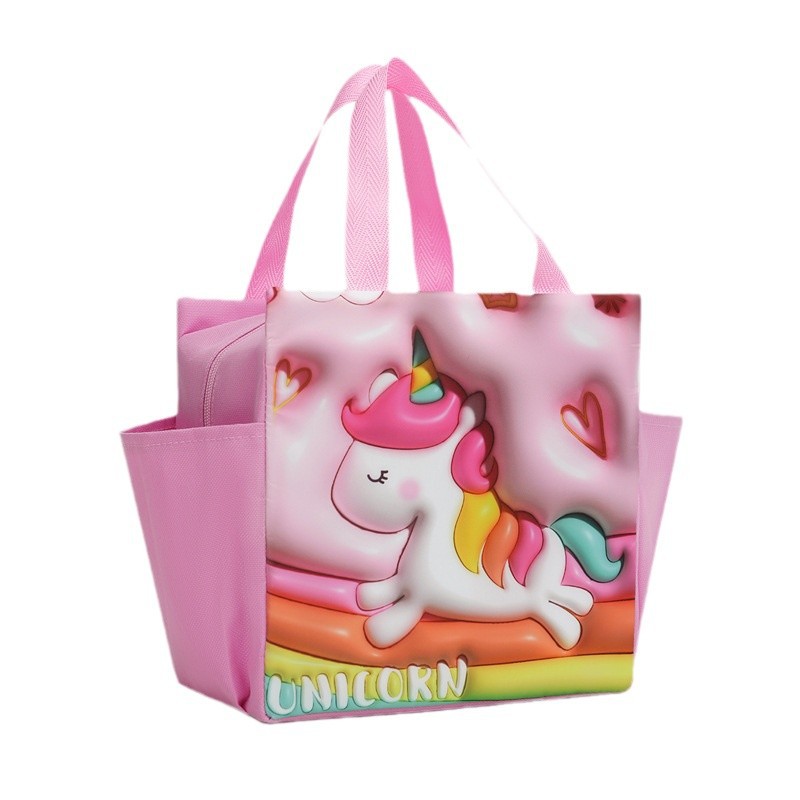 Bolsa de almuerzo portátil de doble bolsillo transfronterizo, bolsas de almuerzo de alumno, bolsas de aislamiento térmico para trabajadores de oficina con bolsas de almuerzo de comida