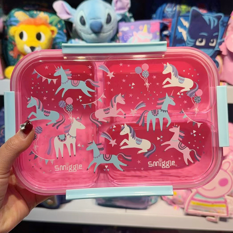 Fiambrera australiana smiggle para estudiantes de primaria y secundaria, lonchera de dibujos animados, lonchera de gran capacidad, caja de frutas para niños