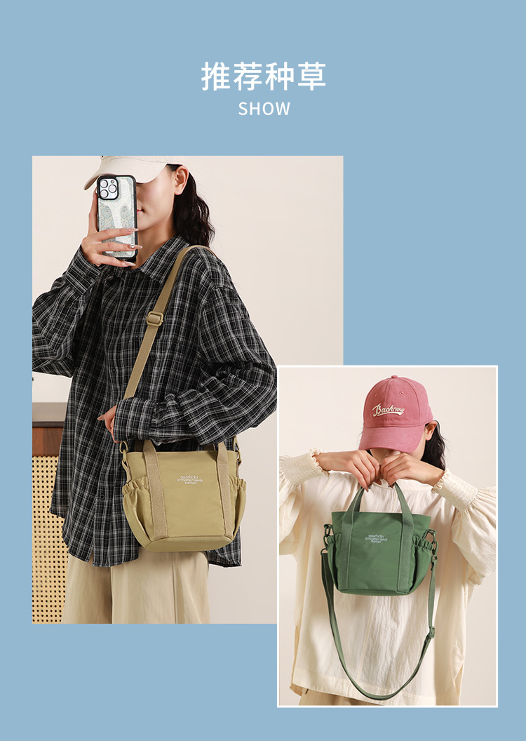 Colorful Fox's new water-resistant small cabbage blue outdoor crossbody bag, commuter single-shoulder women's bag, mini handbag undefined