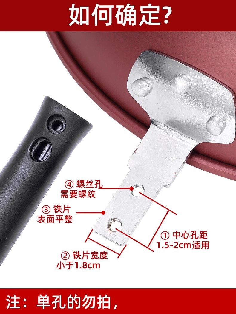 Universal Wok Handle Replacement Grip Heat Resistant Plastic No Install Kitchen Cookware Accessory 3 Pack key features