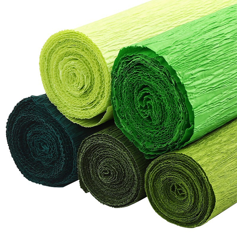 Wholesale In-Stock Thickened Crepe Paper DIY Flower Craft Materials Colored Crinkled Paper Rose Flower Curling Paper Wholesale In-Stock Thickened Crepe Paper DIY Flower Craft Materials Colored Crinkled Paper Rose Flower Curling Paper