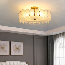 创意卧室水晶灯后现代LED客厅玻璃灯样板房法式个性简约水晶灯饰