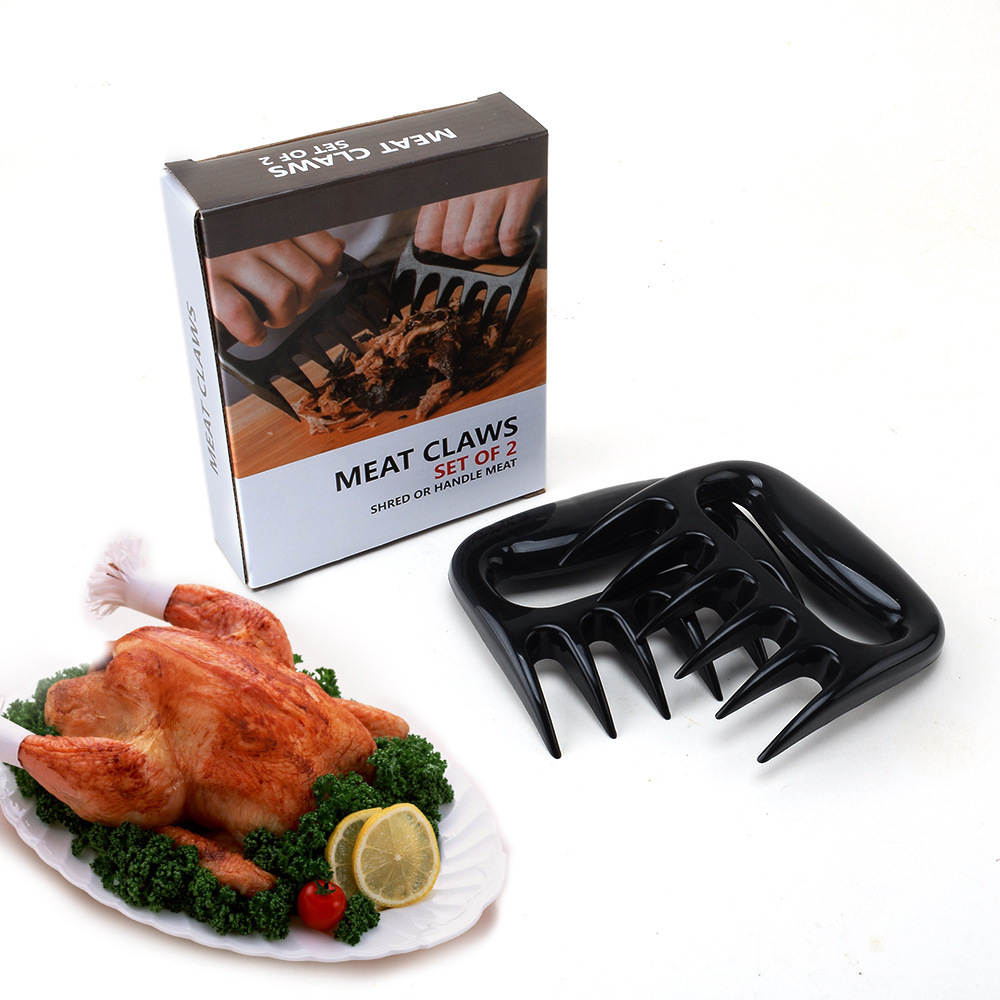 Plastic Creative Bear Claw Meat Separator, Outdoor Barbecue Tool, Non-Slip Hand Protection Cooked Food Chicken Separator