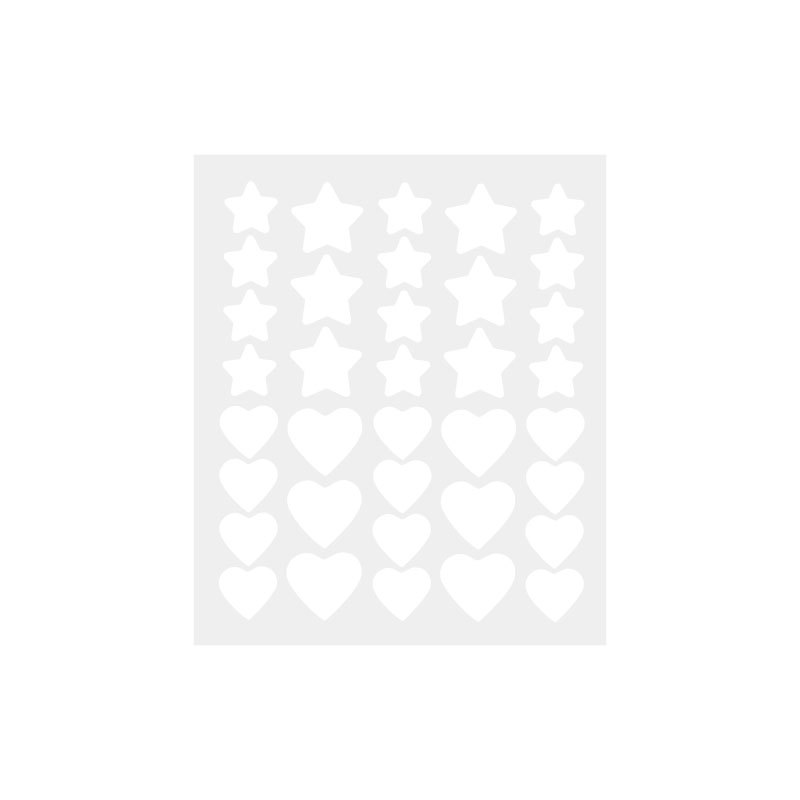 빅스타 하트 아크네 패치 화이트