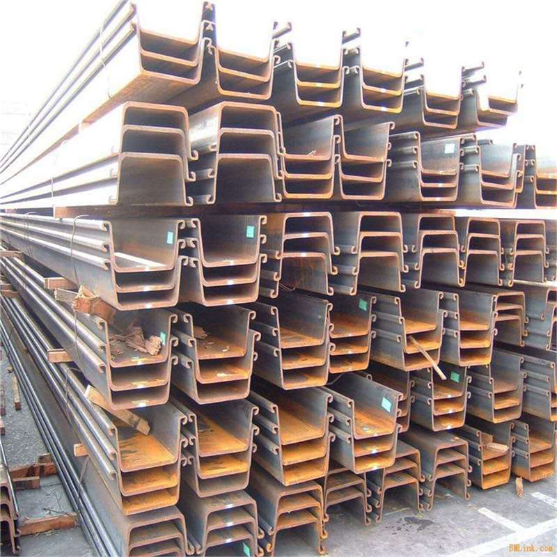 江苏苏州拉森钢板桩止水静压热轧紫F竹钢板桩围堰用冷拉板桩天柱