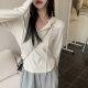 Hooded T-shirt Women's Spring and Autumn 2023 New Irregular Slim Casual Top Design Girl's Long Sleeve Jacket