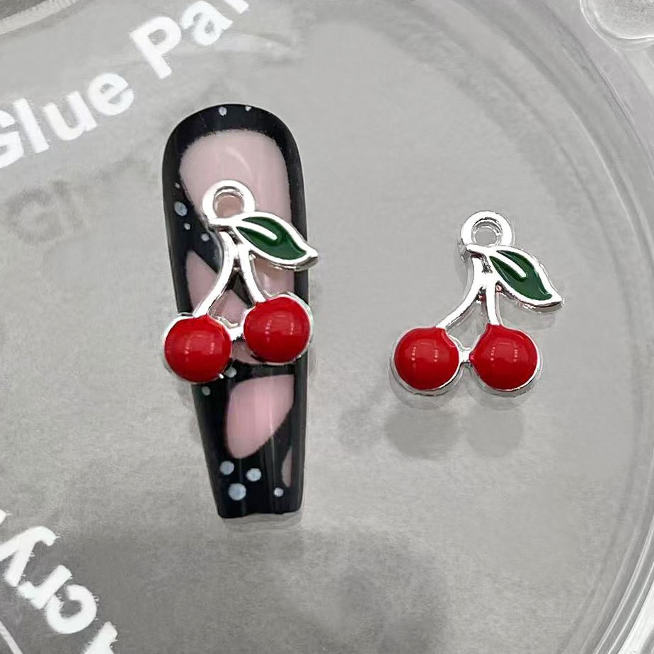 Red Cherry joyas de uñas accesorios de decoración de uñas para usar joyas de uñas DIY joyas de uñas al por mayor