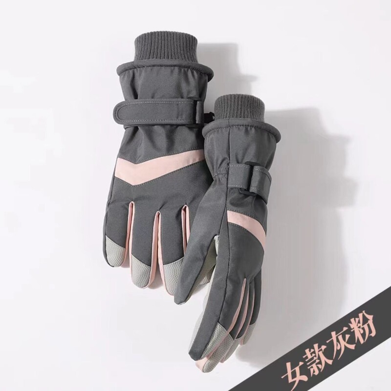 新型冬スキー手袋男女カップル屋外で防寒防水滑り止めタッチパネル保温とベルベットが厚くなった|undefined