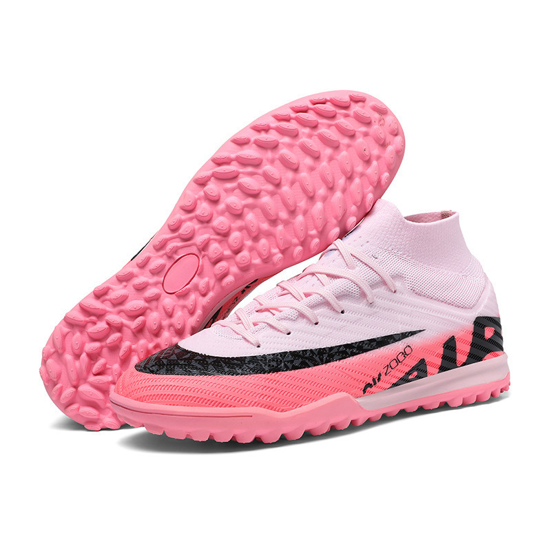 Zapatos de Fútbol para Entrenamiento de PVC y Caucho Antideslizantes para Césped Natural y Artificial
