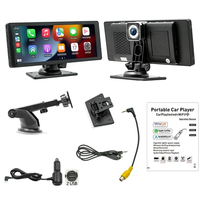 7inch Portable Wireless Carplay: Car display - x5303r-1026inch-front-camera
