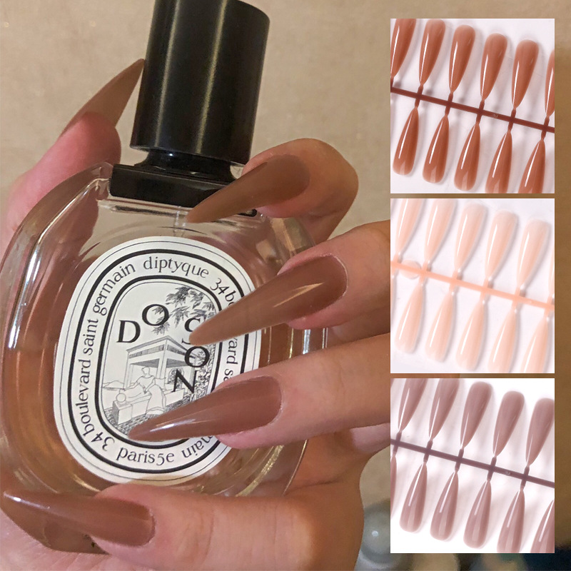 Pieza de uñas de color transfronterizo desgaste de uñas pieza de uñas sin costuras gota de agua desgaste de ballet parche de uñas 240 piezas